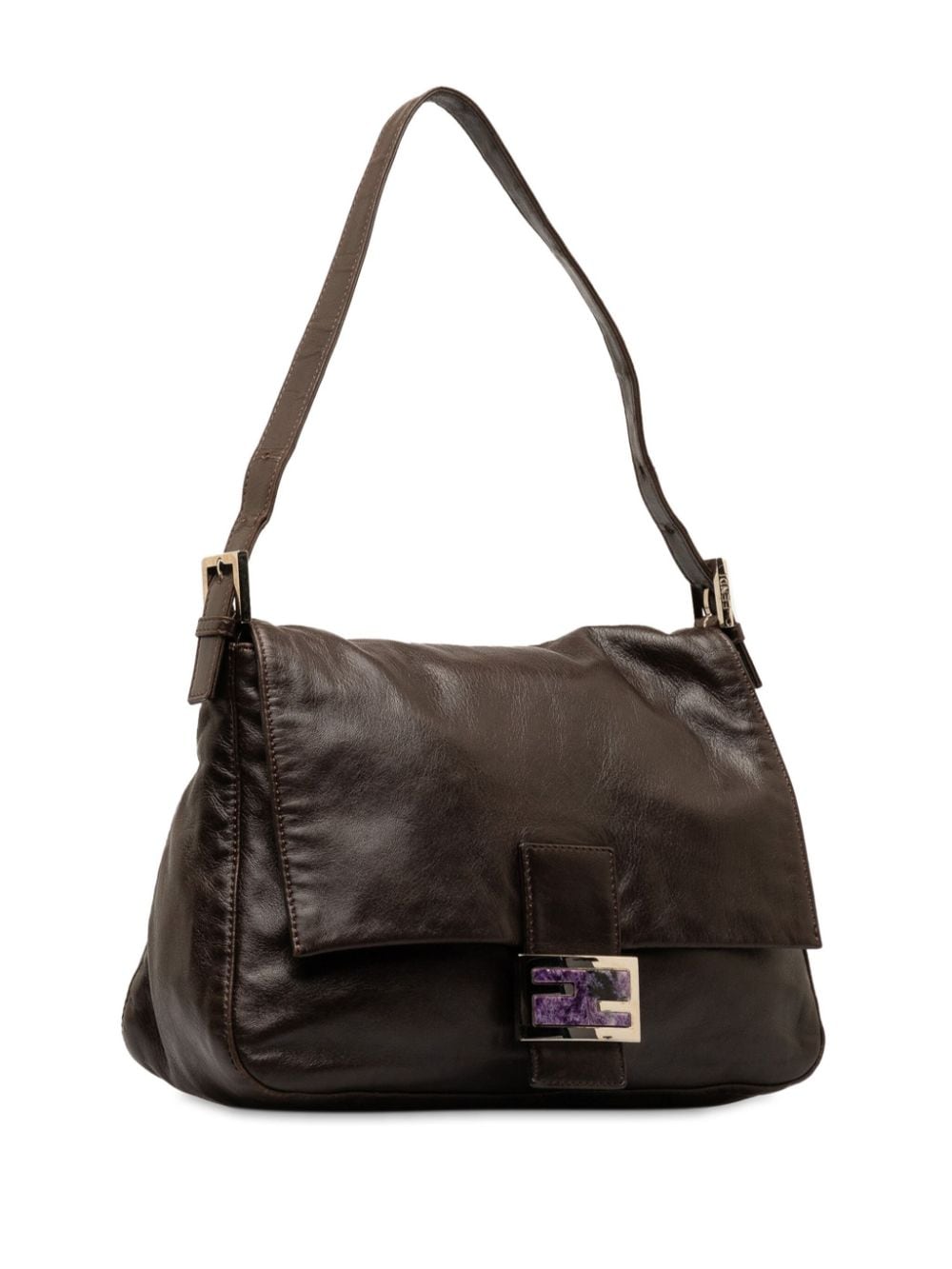 Pre-owned Fendi 2000-2010 Mamma Forever Shoulder Bag In Brown