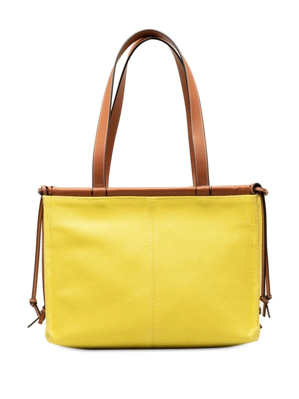 Pre-owned Loewe 2013-2023 Paula's Ibiza Cushion Tote Bag In Yellow