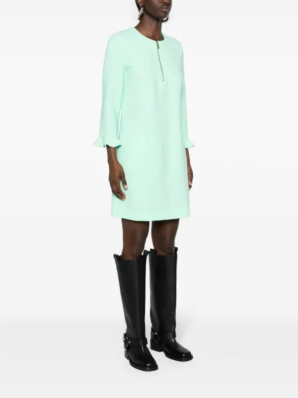 green emerald velvet dress DSquared
