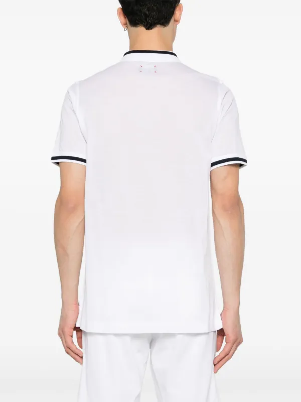 Kiton zip-up Cotton Polo Shirt | White | FARFETCH BN