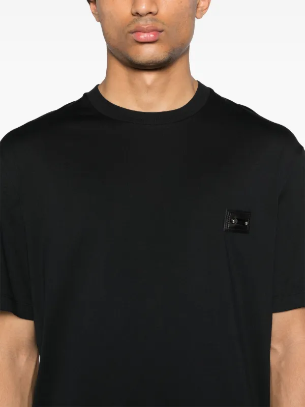 Neil Barrett Camiseta Com Patch Piercing | Preto | FARFETCH BR