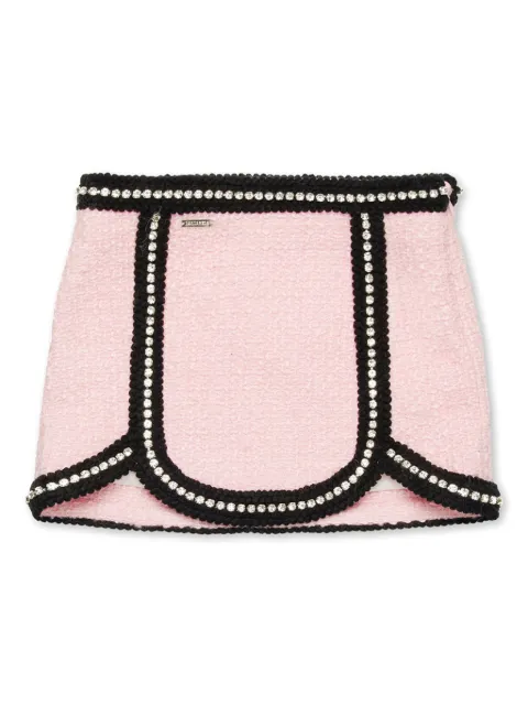 DSQUARED2 KIDS crystal-embellished skirt