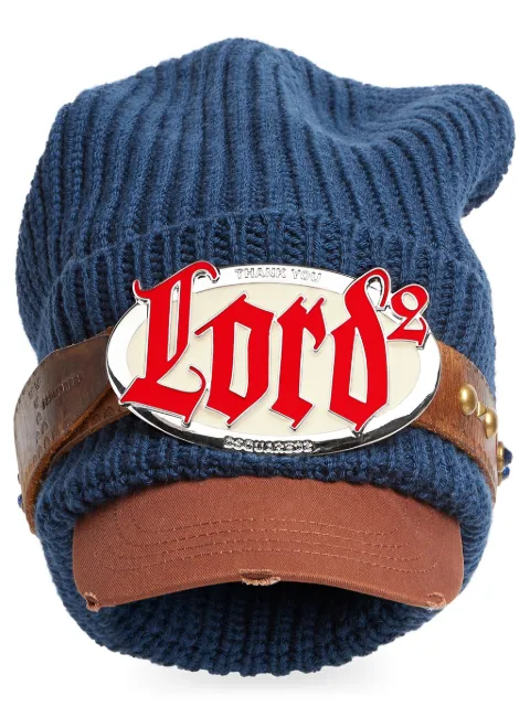 DSQUARED2 Boné de tricô canelado