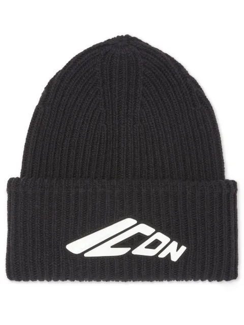 DSQUARED2 Icon-appliqué knitted beanie