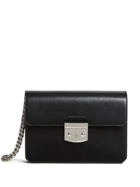 DSQUARED2 logo-engraved leather clutch bag Men