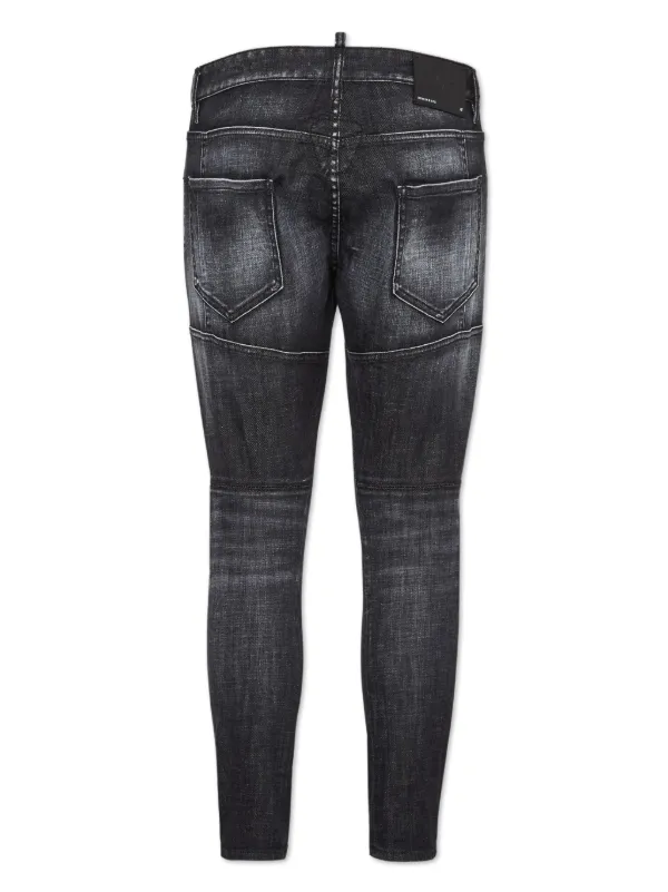 DSQUARED2 ウォッシュド スキニージーンズ | ブラック | FARFETCH JP