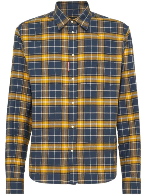 DSQUARED2 long-sleeve checked shirt