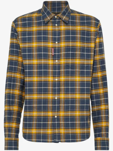 DSQUARED2 long-sleeve checked shirt