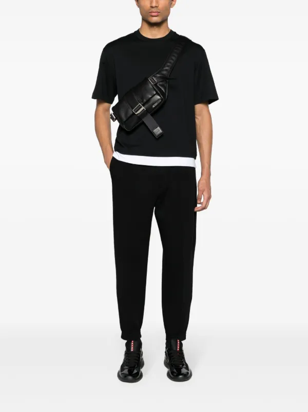 Neil Barrett Layered Cotton T-shirt | Black | FARFETCH UK
