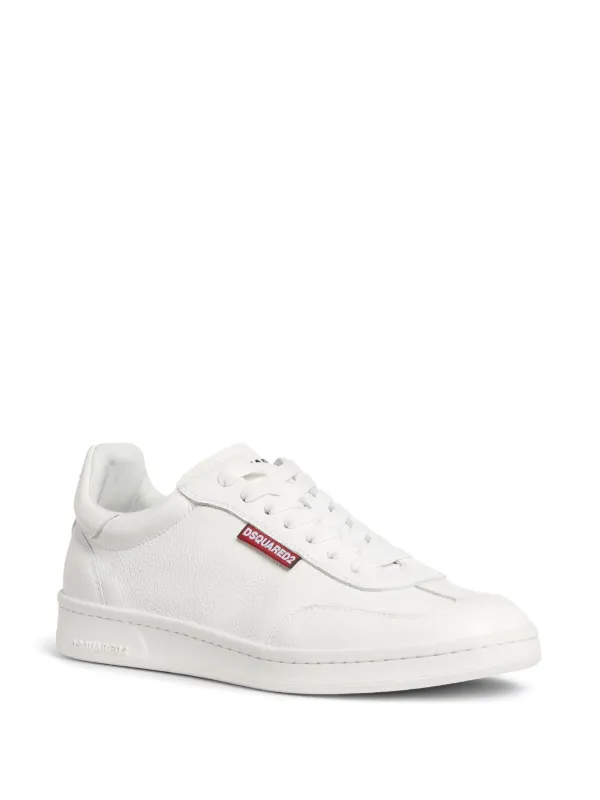 【送料&関税込】Dsquared2 Logo Detail Leather Sneakers 23653126_53847072_600.jpg