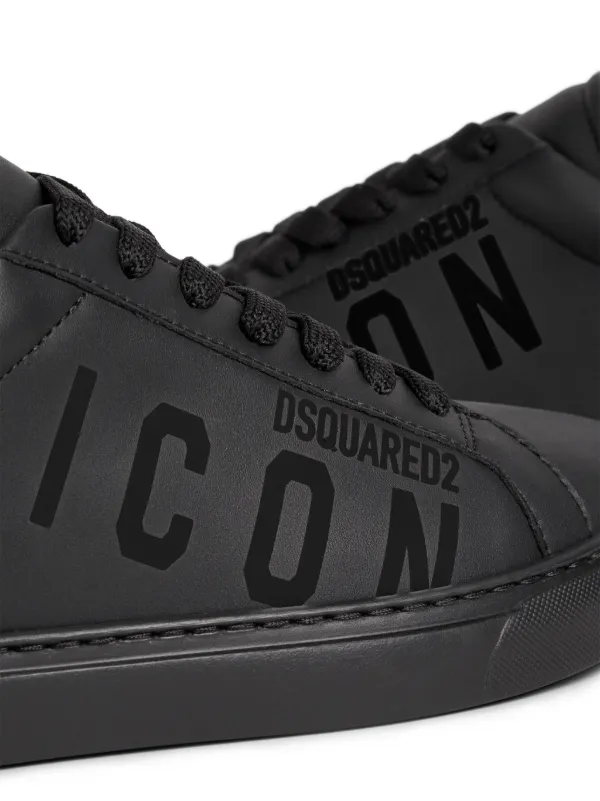 DSQUARED2 Icon logo-print low-top Sneakers | Black | FARFETCH JO