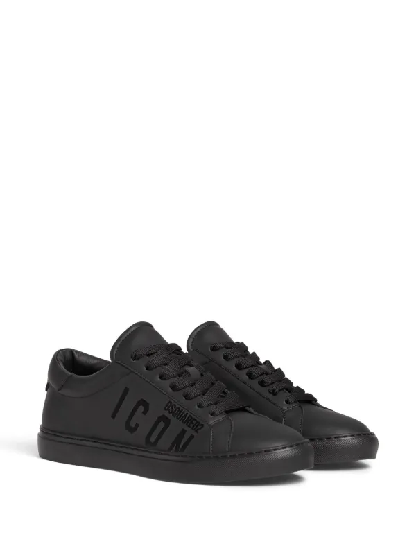 DSQUARED2 Icon logo-print low-top Sneakers | Black | FARFETCH
