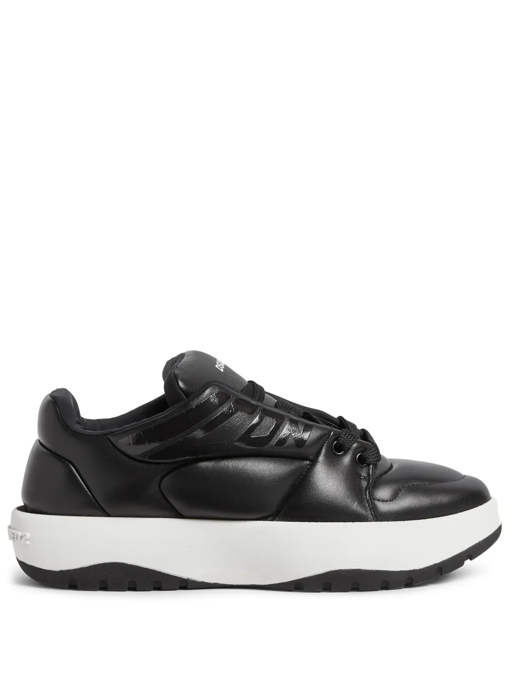 Shop Dsquared2 Inflated-effect Low-top Sneakers In Black