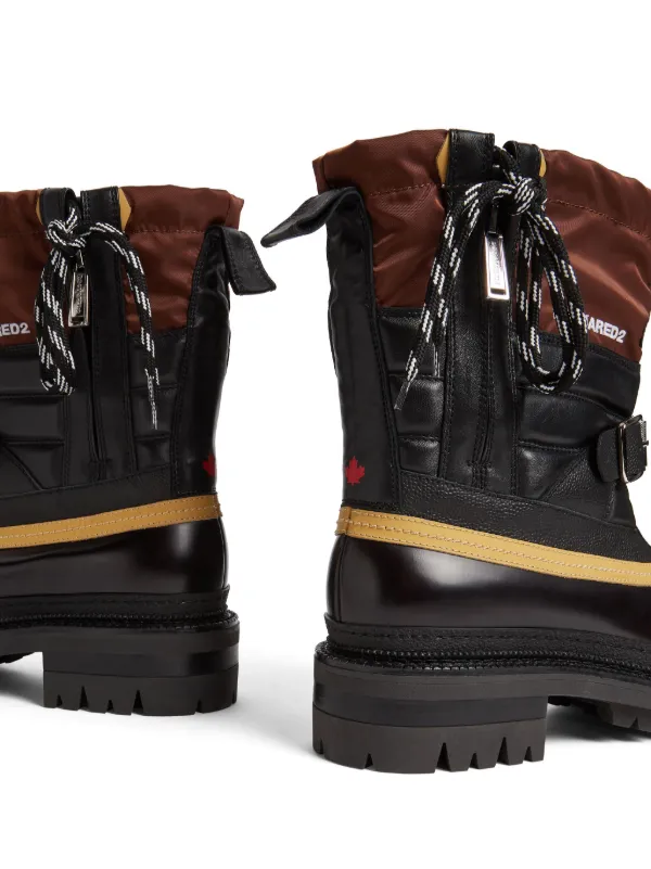 DSQUARED2 Panelled Ankle Boots | Black | FARFETCH