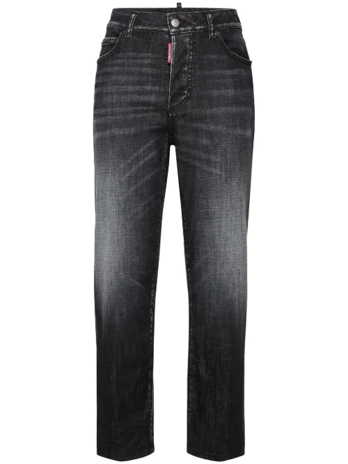 Jean droit à effet délavé - DSQUARED2 - Modalova