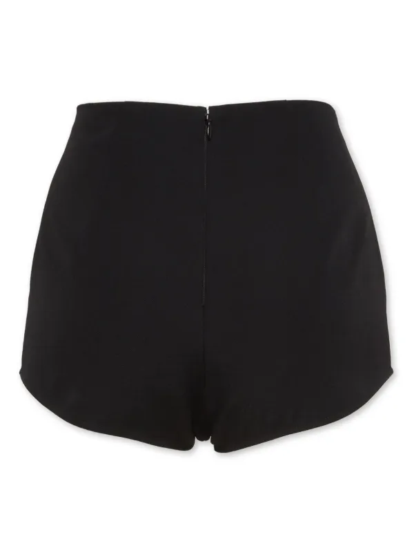 DSQUARED2 high waisted Wool Mini Shorts Black FARFETCH CA