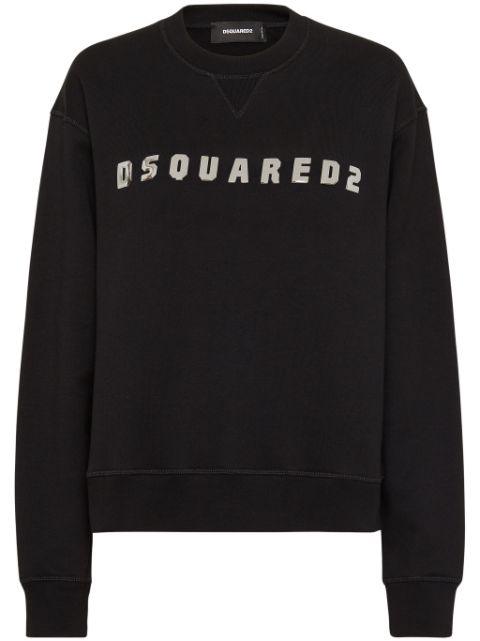 DSQUARED2 logo-print cotton sweatshirt 