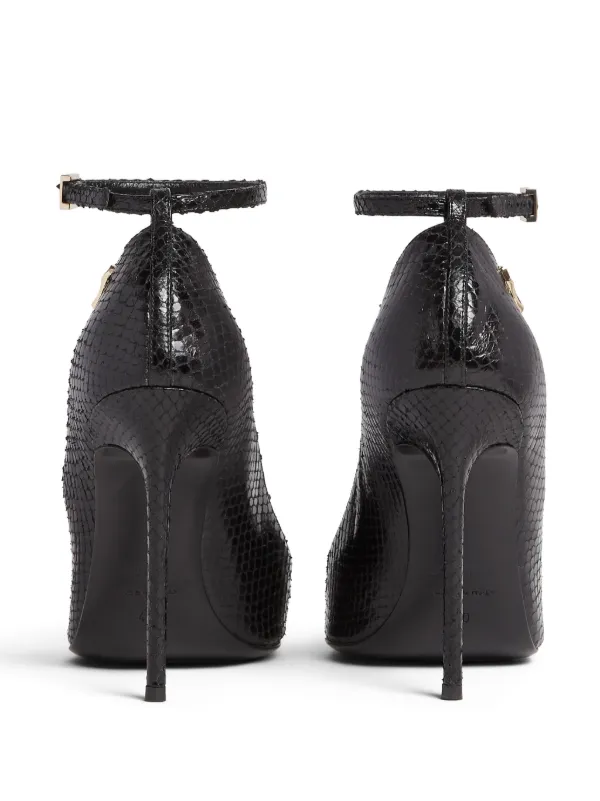 DSQUARED2 snakeskin-effect Leather Pumps | Black | FARFETCH ID