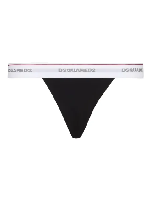 DSQUARED2 logo-band thong