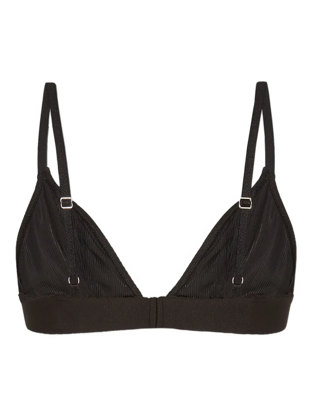 Dsquared2 Triangle Bra With Logoed Elastic Band In Black