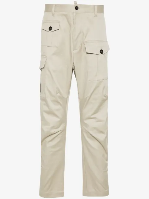DSQUARED2 pantalon cargo à plaque logo