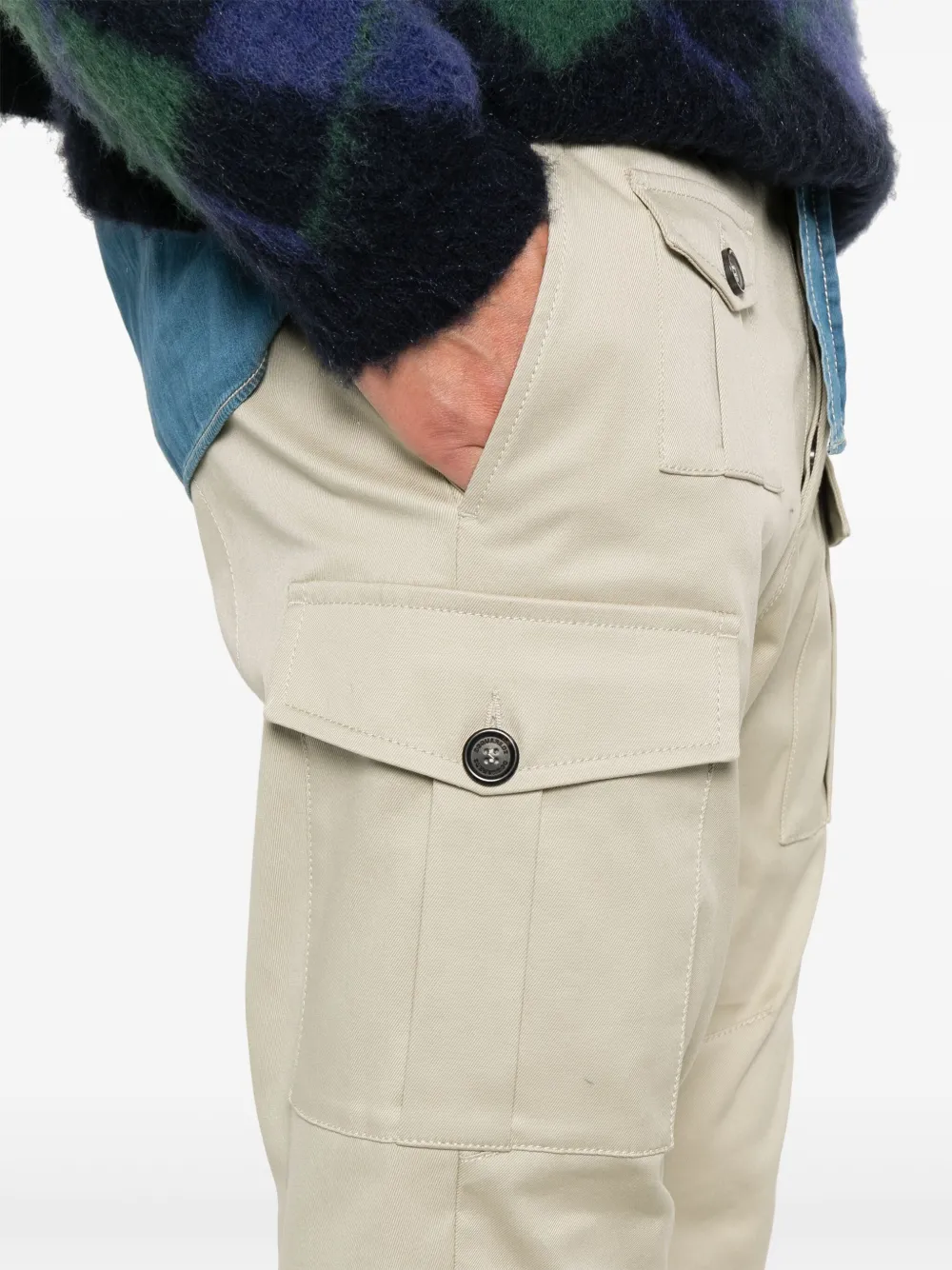 DSQUARED2 Cargo broek met logoplakkaat 806