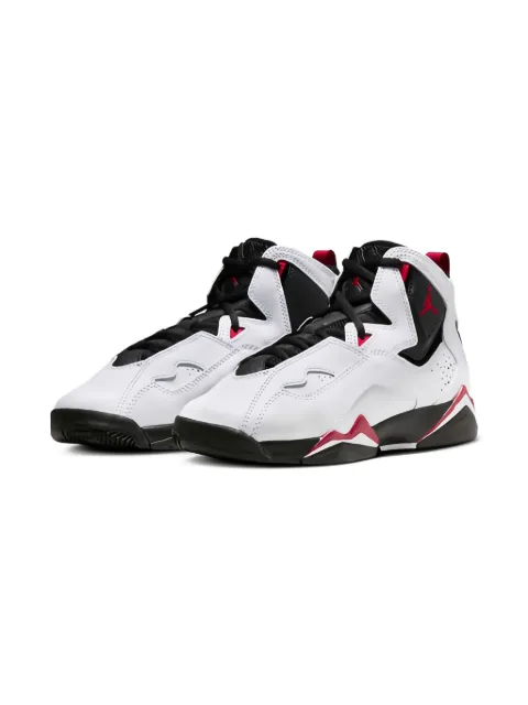 Jordan Kids Jordan True Flight "White/Varsity Red" sneakers