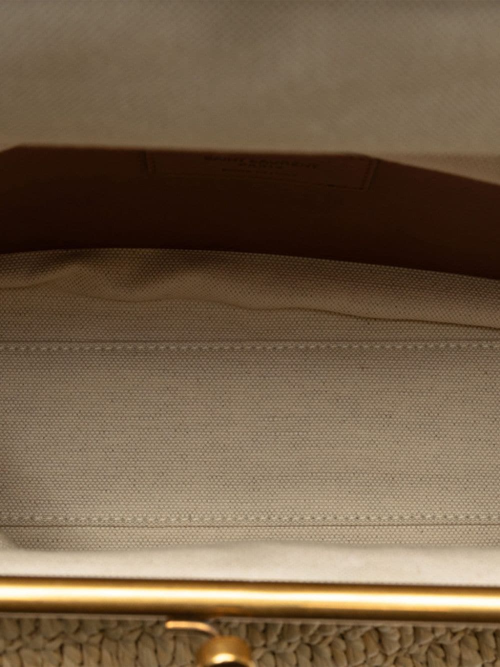 Pre-owned Saint Laurent 2022 Medium Sac Charniere Shoulder Bag In Neutrals