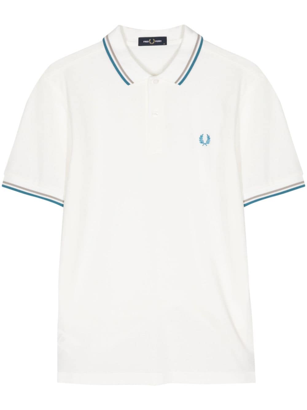 Fred Perry M3600 Twin Tipped polo shirt Wit