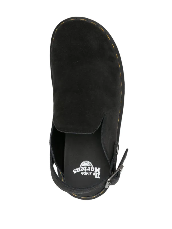 Dr. Martens Mule Zebzag De Camurça | Preto | FARFETCH BR