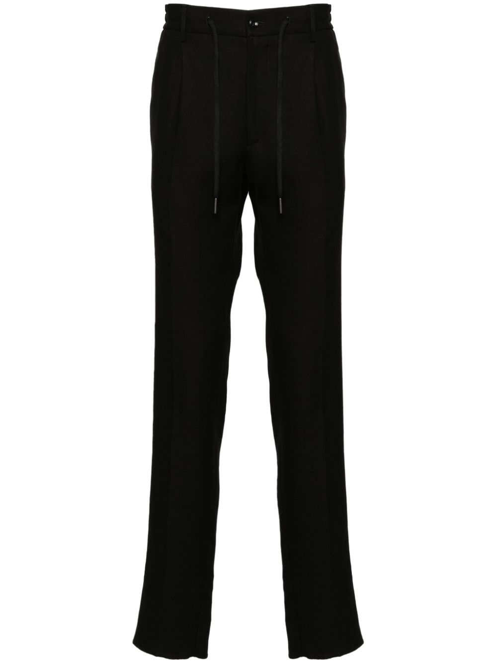 Tagliatore Newman mid-rise tapered trousers - Black