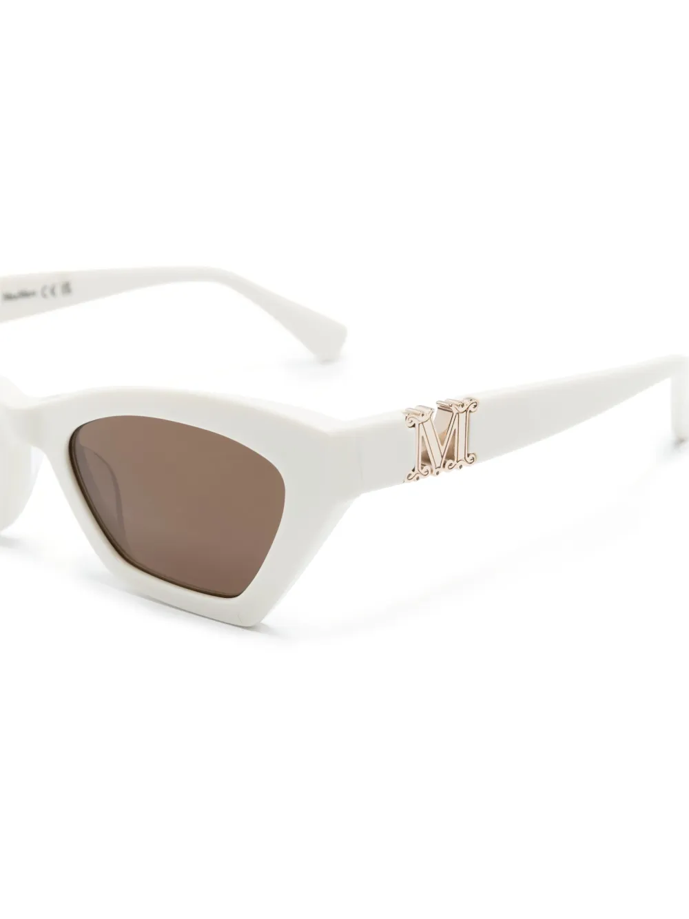Max Mara Eyewear Zonnebril met cat-eye montuur Wit