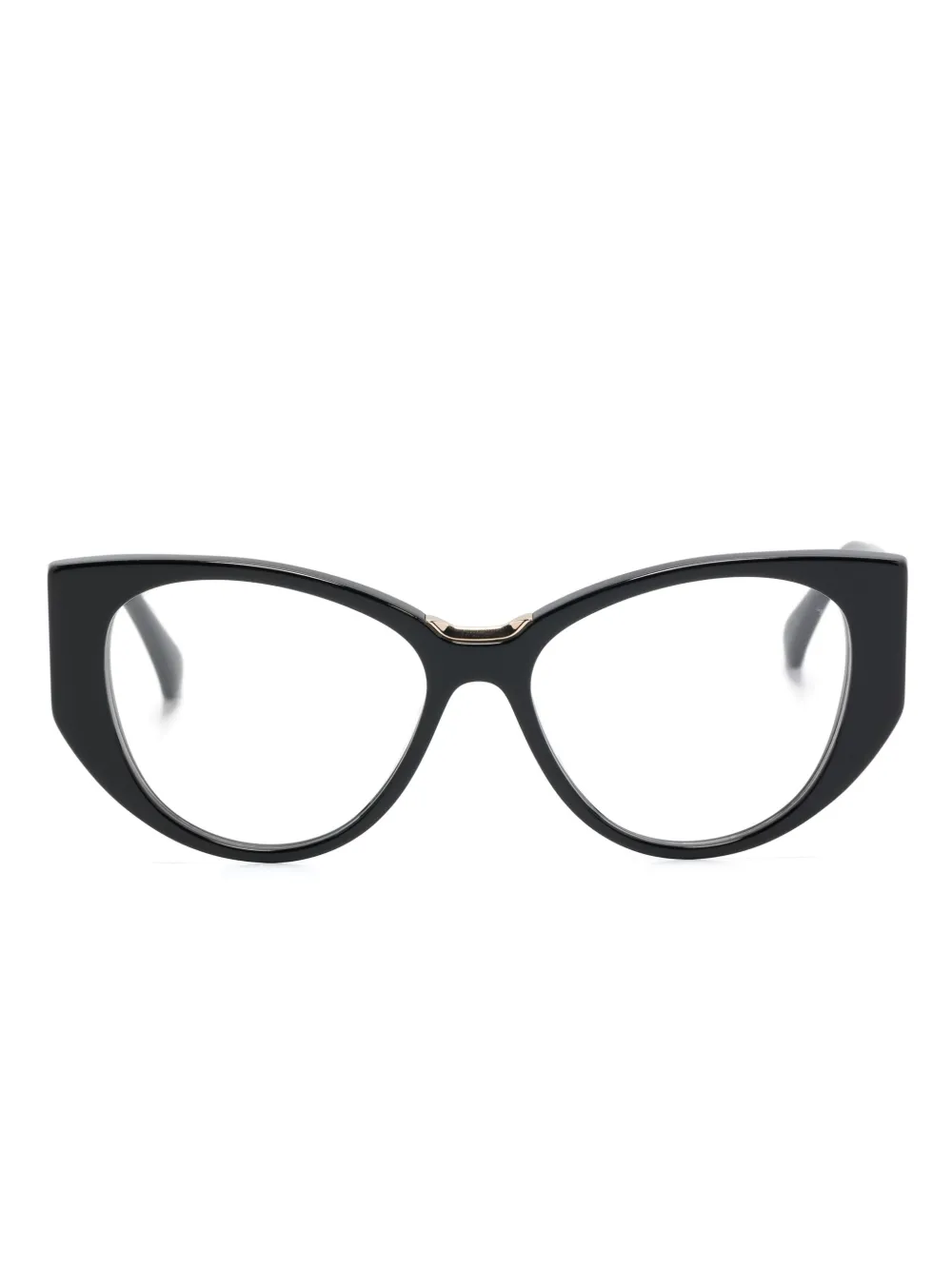 Max Mara Eyewear logo-engraved cat-eye glasses - Black