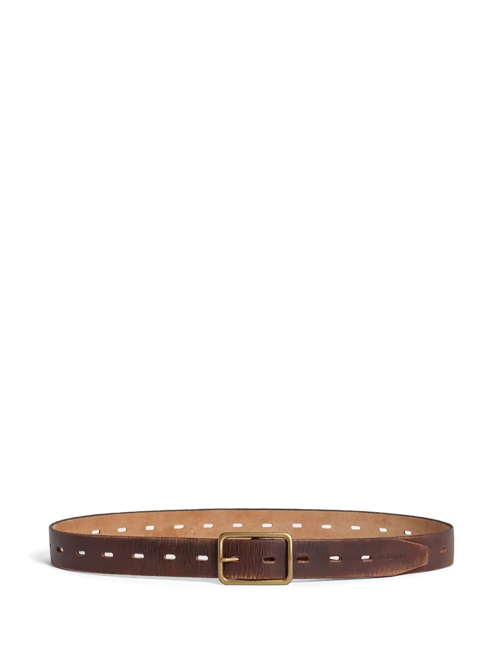 Dsquared2 Leather Punched-hole Belt In Brown
