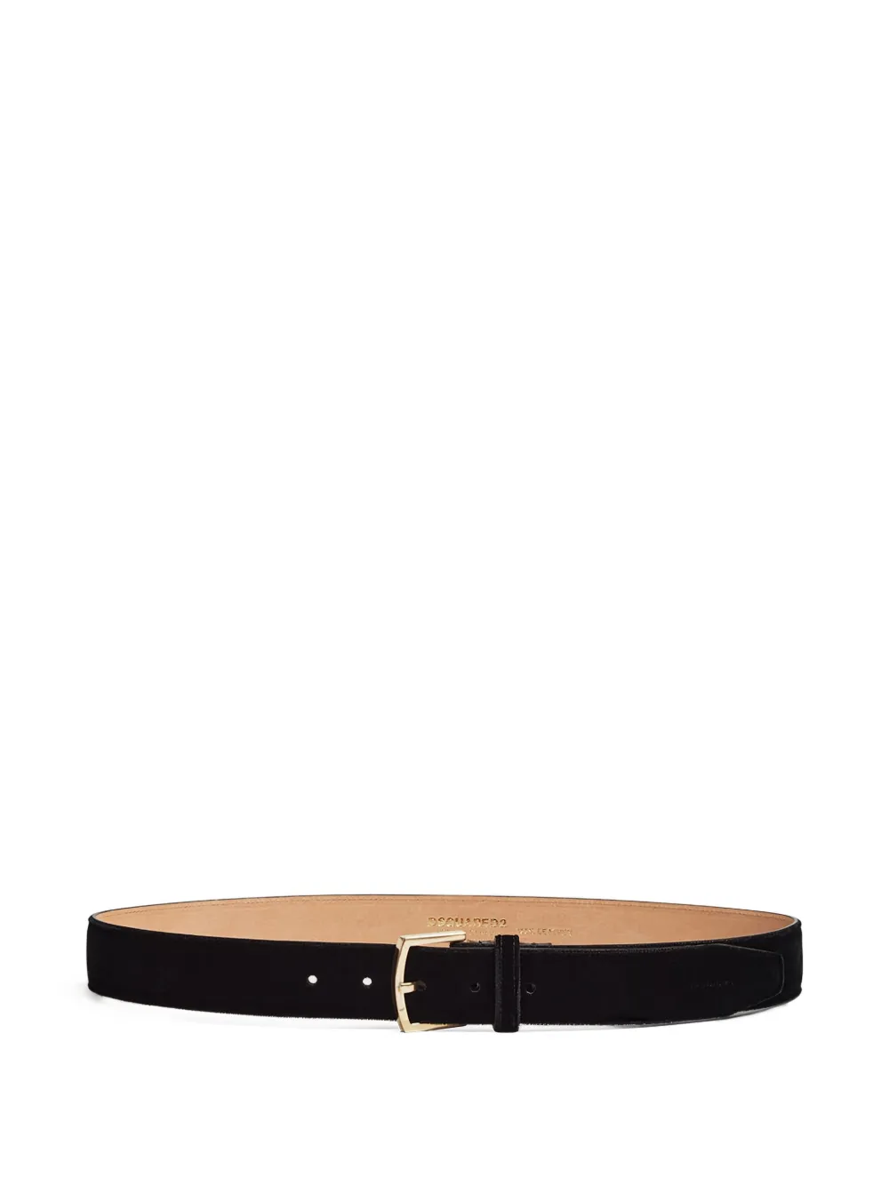 DSQUARED2 velvet buckled belt | Black | Image 1