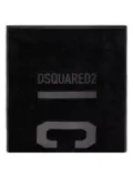 DSQUARED2 debossed-logo cotton beach towel - 001 BLACK