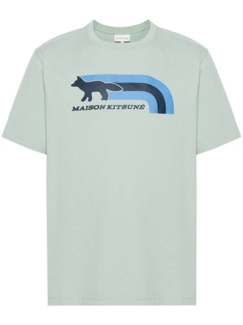 Maison Kitsune logo-applique cotton T-shirt Men