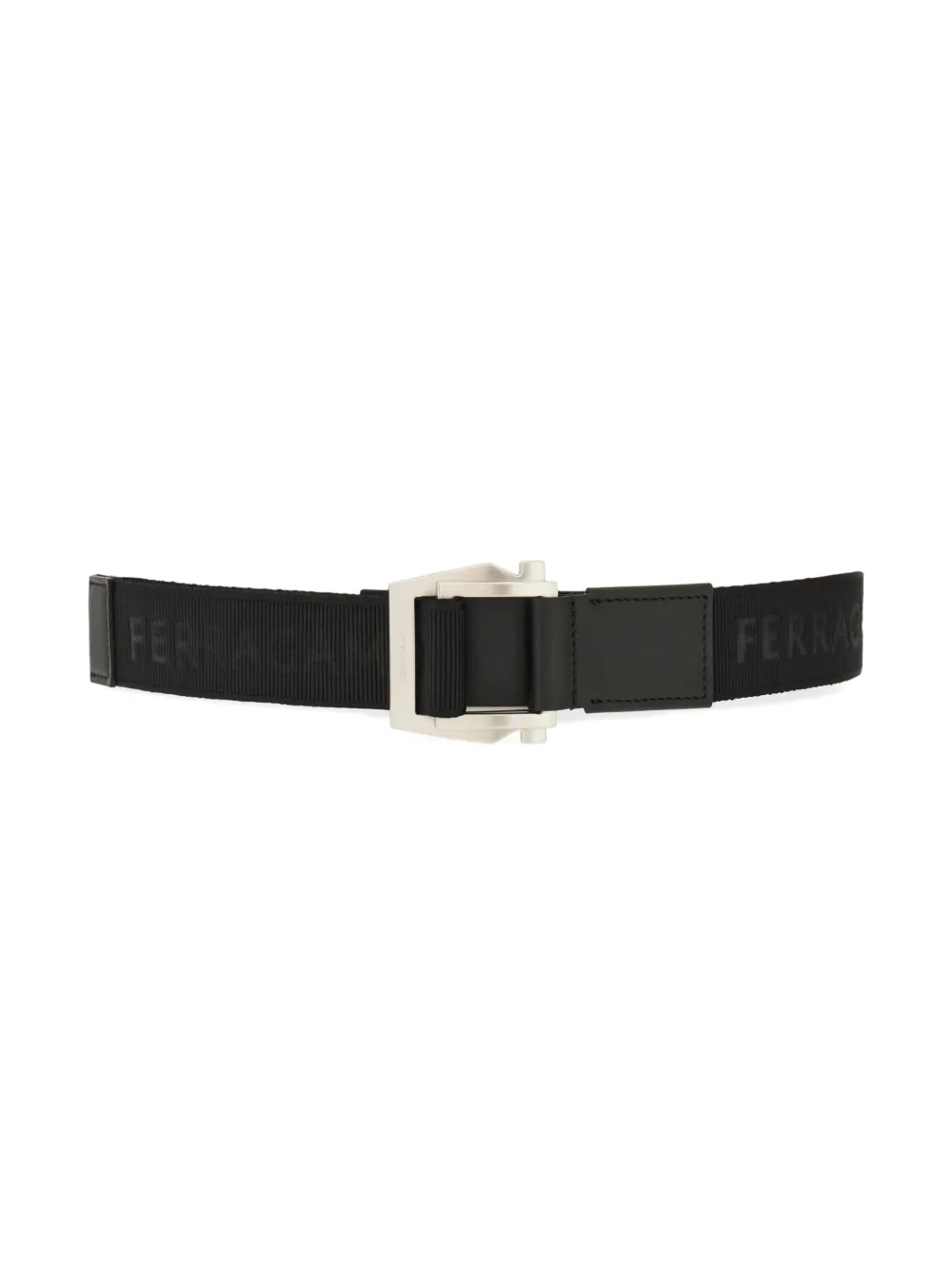 Ferragamo Gancini Adjustable Belt In Black