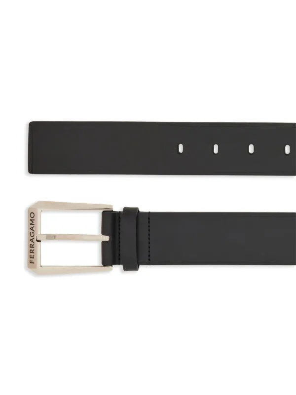 Ferragamo バックル レザーベルト | ブラック | FARFETCH JP