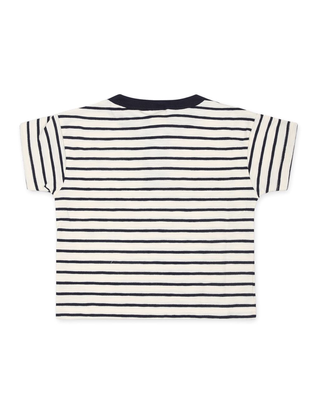 Petit Bateau logo-print organic cotton polo shirt - Wit