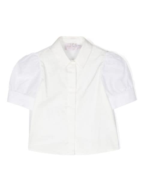 MARCHESA KIDS COUTURE chemise en coton à manches bouffantes