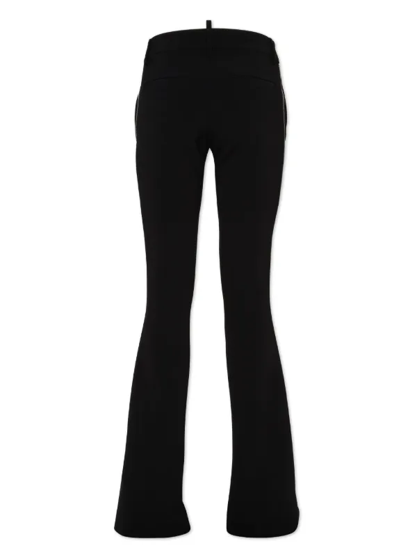 Low rise bootcut black pants best sale