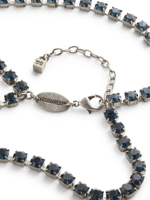 DSQUARED2 クリスタル ネックレス | シルバートーン | FARFETCH JP