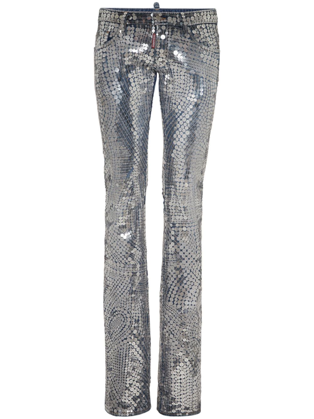 DSQUARED2 sequin-embellished denim jeans - Blue