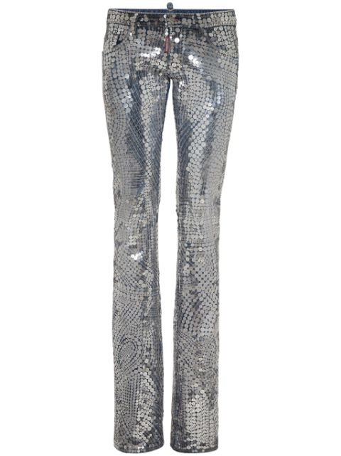 DSQUARED2 sequin-embellished denim jeans Men