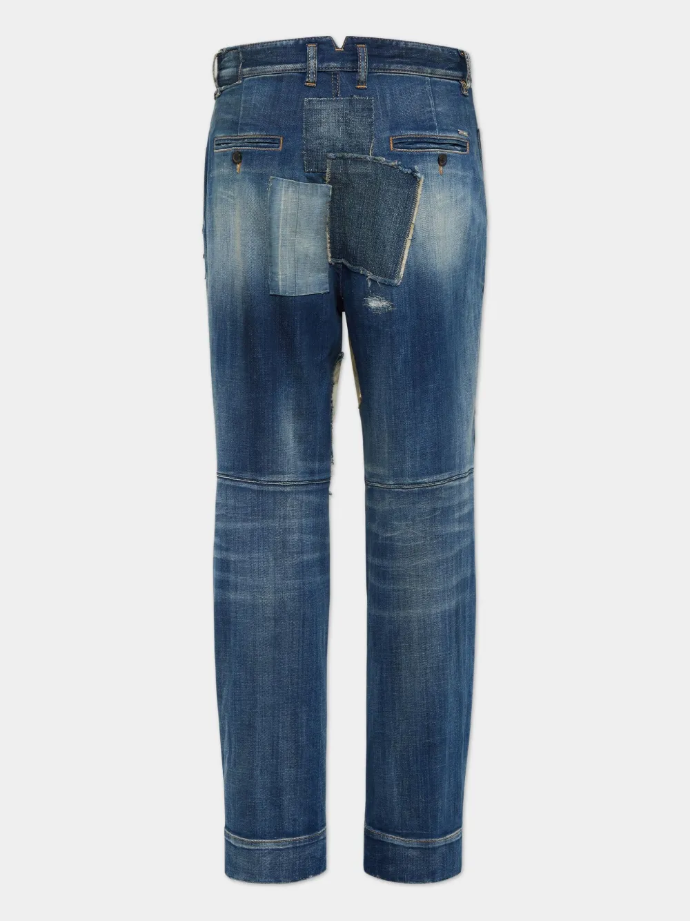 DSQUARED2 patchwork jeans - Blauw