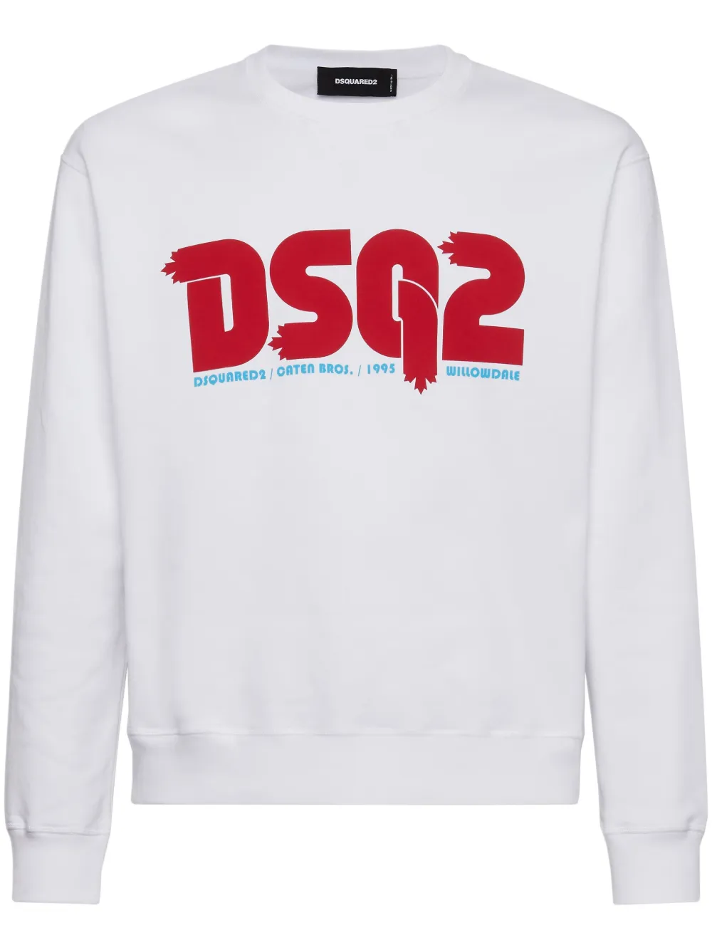 DSQUARED2 Sweater met logoprint Wit