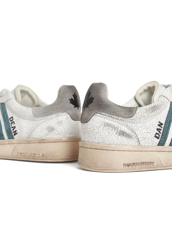 DSQUARED2 Distressed Boxer low-top Sneakers | White | FARFETCH