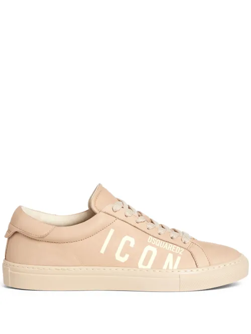 Baskets en cuir à logo imprimé - DSQUARED2 - Modalova