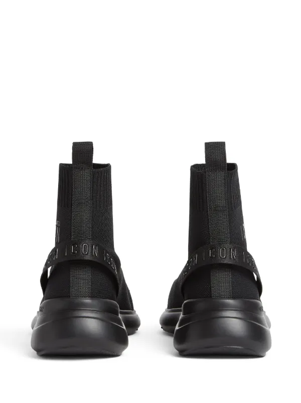 DSQUARED2 Fly ソックススニーカー | ブラック | FARFETCH JP